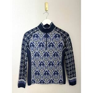 Title‎ Nine Women’s Merino Wool Baselayer Patterned Outdoor Pullover Sz S